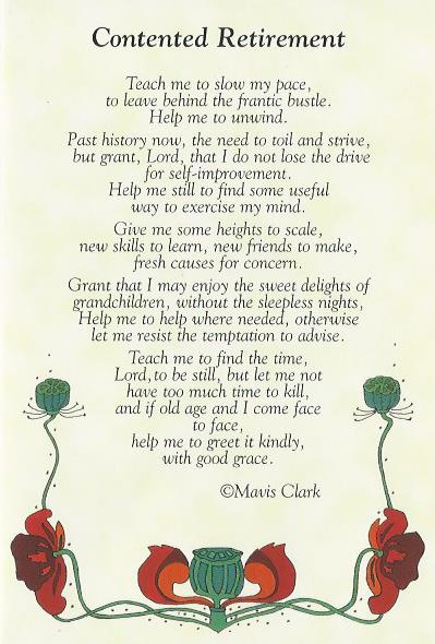 Blank Card - Contented Retirement (Folded Card) 536481