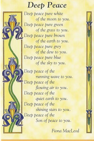 Blank Card - Deep Peace (Folded Card) 536480