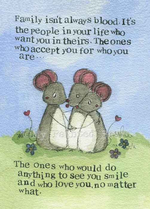 Blank Card - Family isn't always blood ... 535745