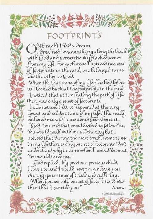 Blank Card - FOOTPRINTS 529054