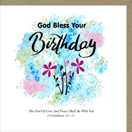 Blank Card - God Bless Your Birthday 536573