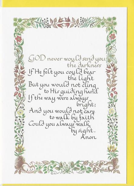 Blank Card - God Would Never Send You... 536483