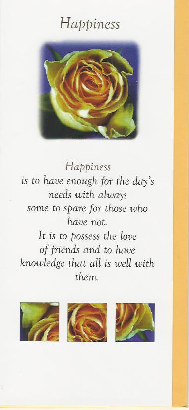 Blank Card - HAPPINESS 536468