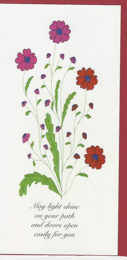 Blank Card - May Light Shine On Your... (Rosella Creations)