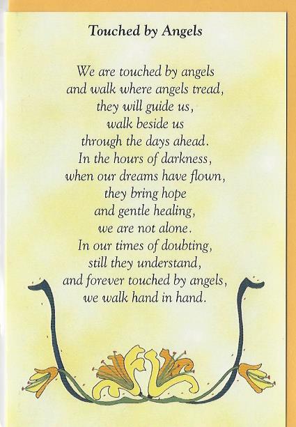 Blank Card - Touched By Angels (Folded Card) 536462