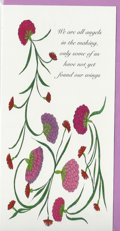 Blank Card - We Are Angels in the Making... (Folded Card)
