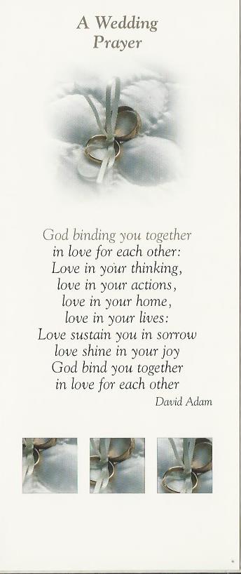 Blank Card - A Wedding Prayer 536458