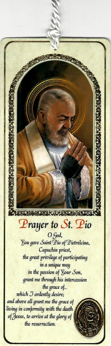 Bookmark - Prayer to St Padre Pio 86117