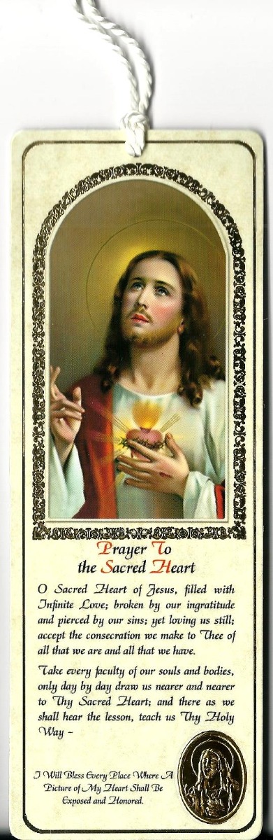 Bookmark - Prayer to the Sacred Heart 86117