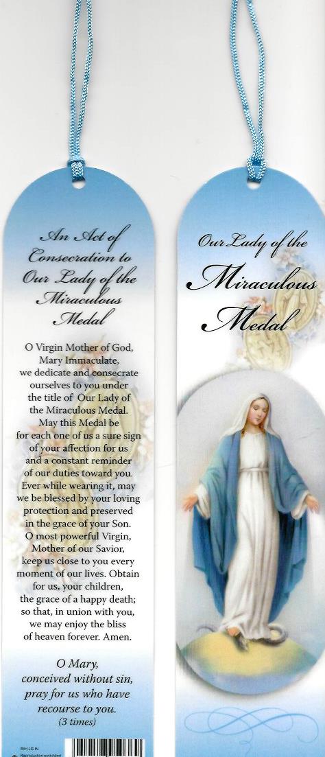 Bookmark - OL Miraculous Medal 534642