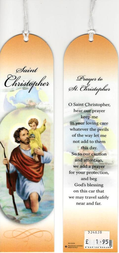 Bookmark - Saint Christopher 534638