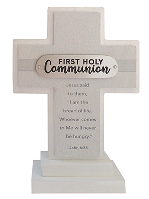 First Communion Cross on Wood