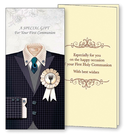 Communion Hand Crafted Gift Card/Boy