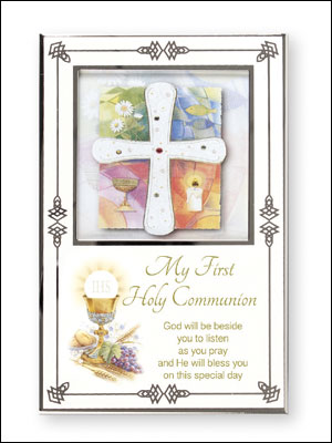 First Communion - Symbolic Metal Photo Frame