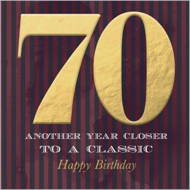 Card - 70th Birthday 535313