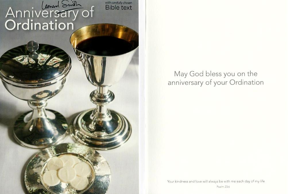 Card - Anniversary of Ordination 536774