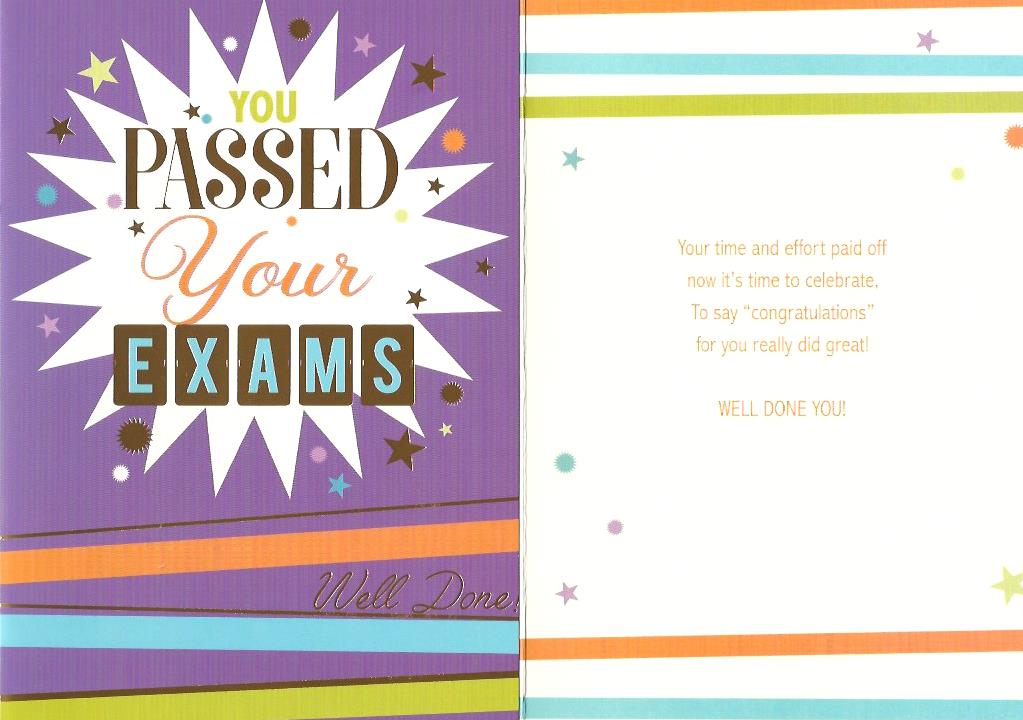You Passed Your Exams 531702