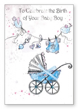 Card - Birth Baby Boy - CBC 22565