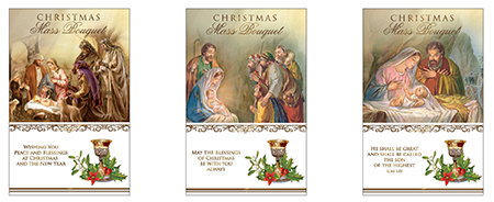 Mass Card - Christmas Bouquet