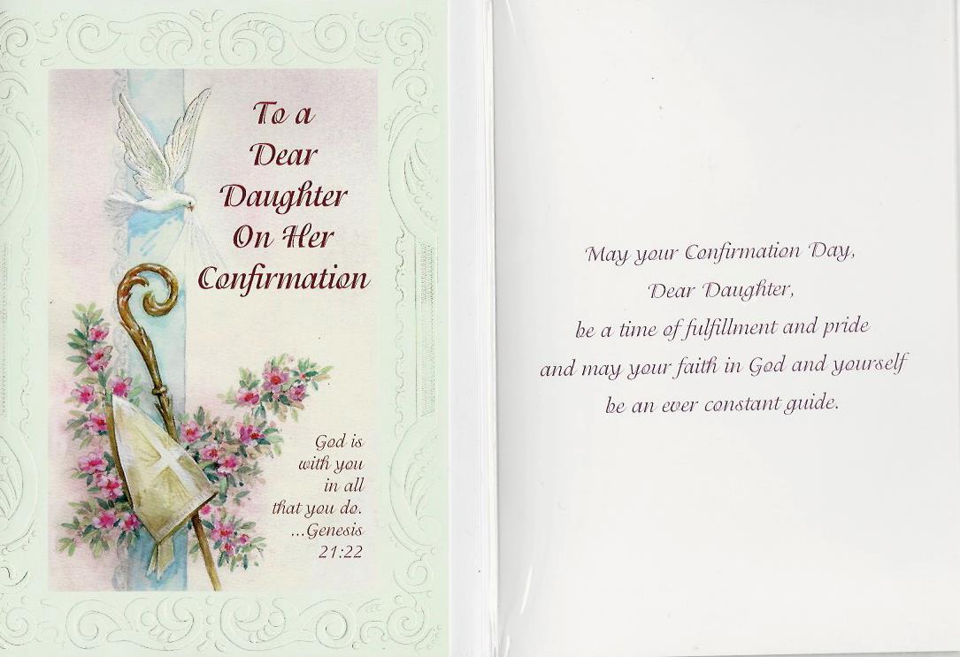 Card - Confirmation Dear Daughter  518545