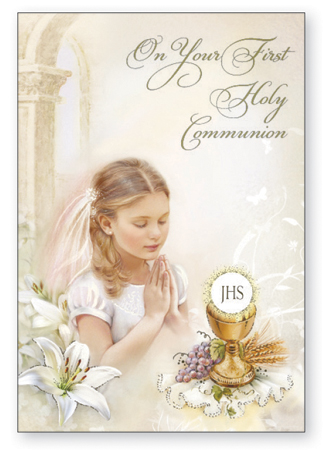 Card - First Holy Communion Girl 