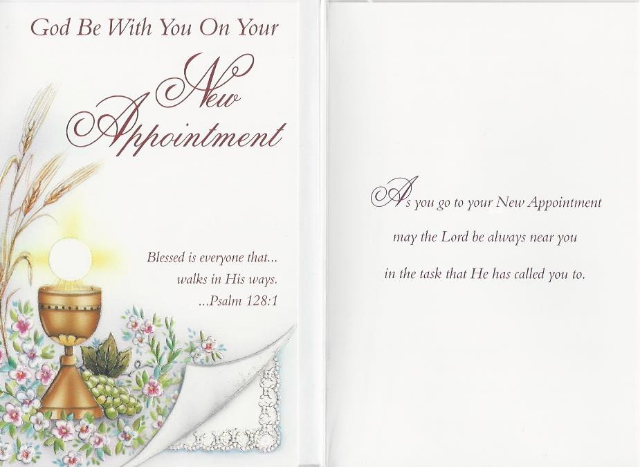 God Be With You On Your New Appointment 518541