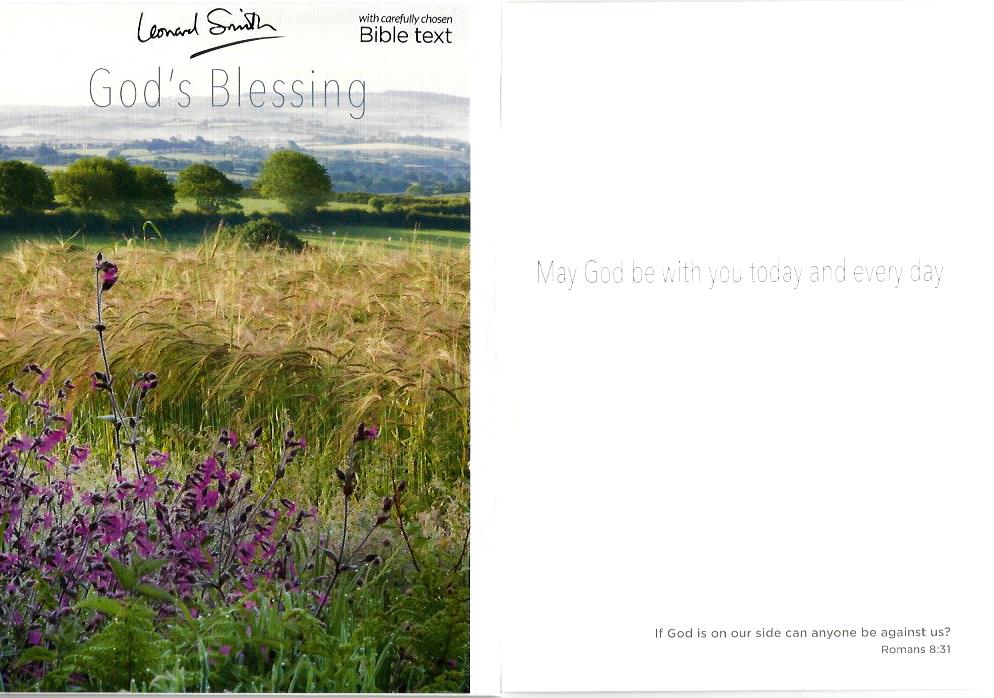 Card - God's Blessing (Fields and Misty Hills) 536778