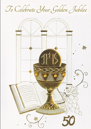 Card - Golden Jubilee Ordination Anniversary 523283