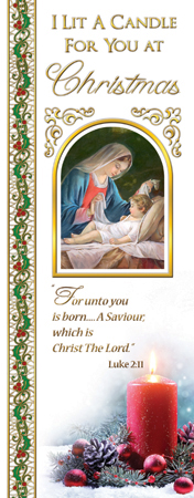 Card - I Lit A Candle For You At Christmas 533849