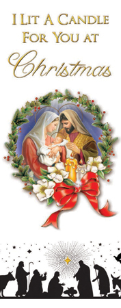 Card - I Lit A Candle For You At Christmas 533850