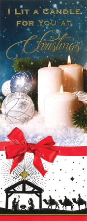 Card - I Lit A Candle For You At Christmas 533852