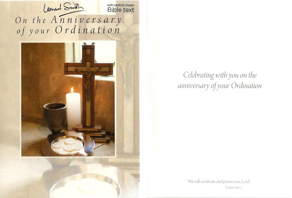 Card -  Ordination Anniversary 536775