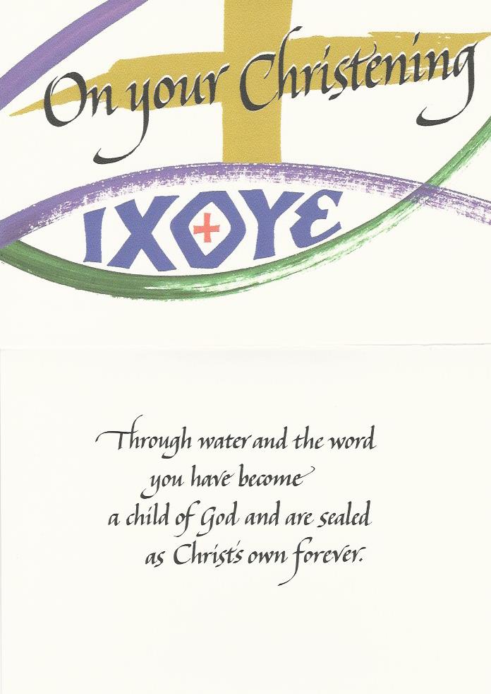 Card - On Your Christening 532454