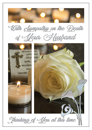 Card - Sympathy on Death of Husband 535620