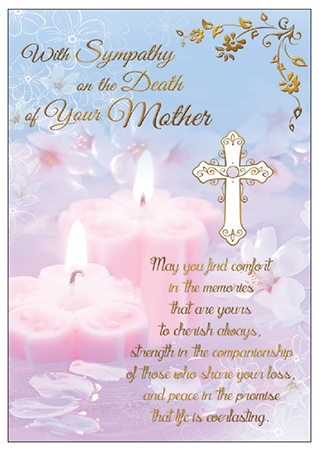 Card - With Sympathy on Death of Mother 535623