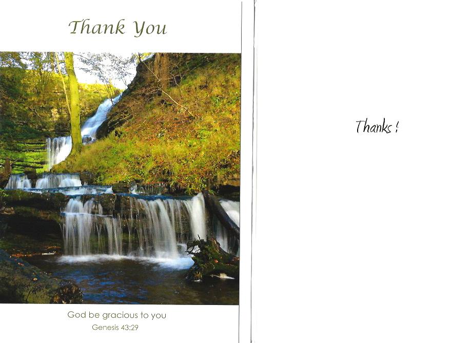 Card - Thank You - God Be Gracious to You 536374