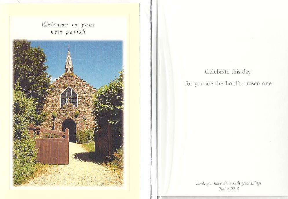 Card - Welcome To Your New Parish