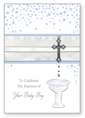 Card - Baptism Baby Boy - 