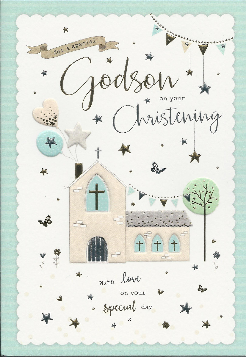 Christening Card - Special Godson 533288