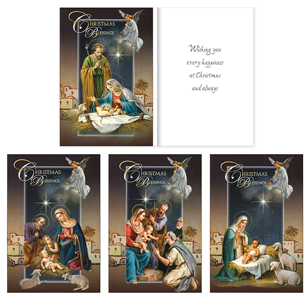 Christmas Angel - Box of 18 cards - 4 Designs