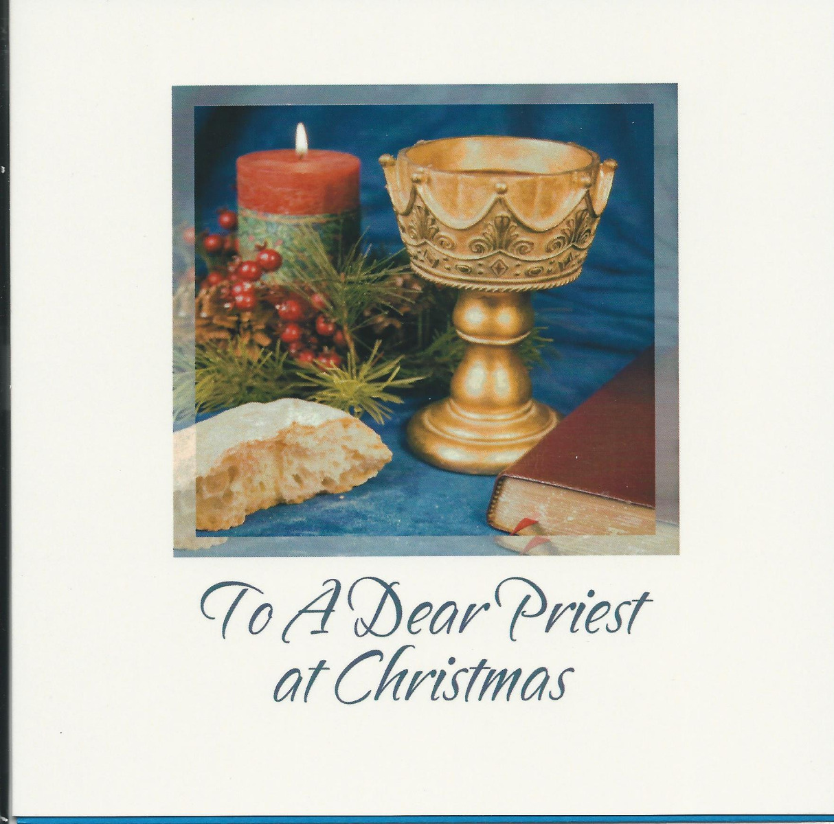 Card - To A Dear Priest At Christmas