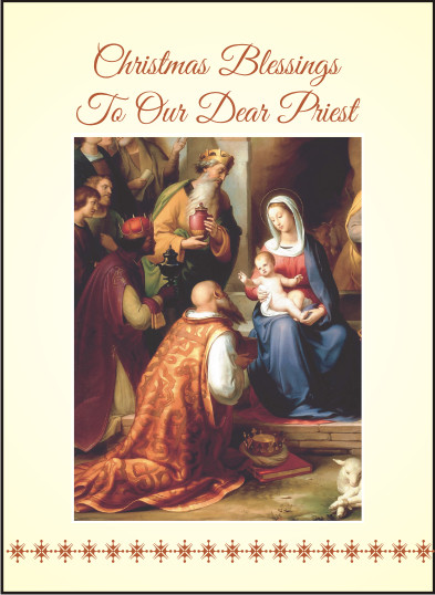 Card - Christmas Blessings To Our Dear Priest