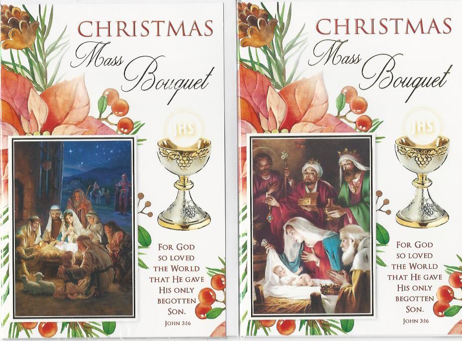 Mass Card - Christmas Mass Bouquet  533462