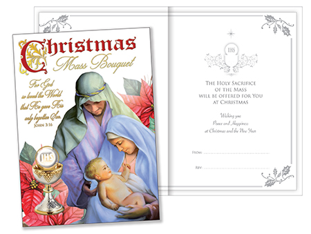 Mass Card - Christmas Mass Bouquet 536141