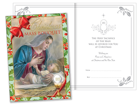 Mass Card - Christmas Mass Bouquet