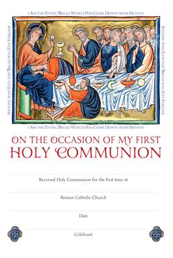 First Holy Communion Certificate - Pack of 25