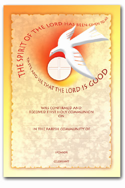 Communion & Confirmation  Certificate  - Pack of 25