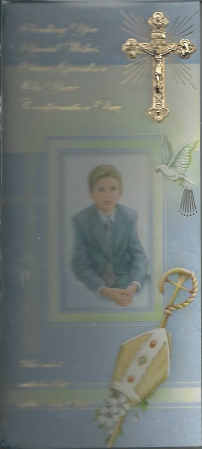 Confirmation Boxed Card/Grandson