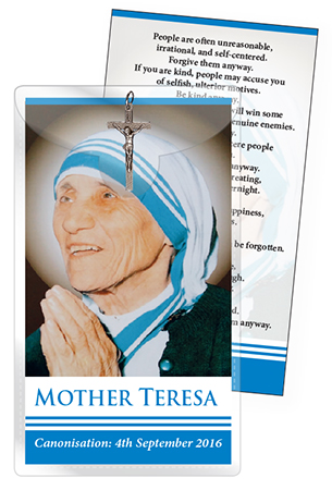 Crucifix & Leaflet - MOTHER TERESA 536214