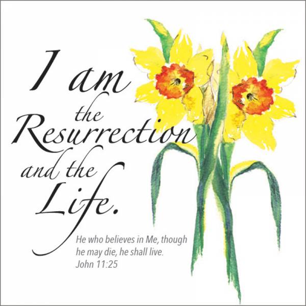 I am the resurrection Easter Cards (Pack of 5)